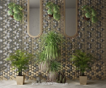 Modern Potted Green Plant-ID:451567898