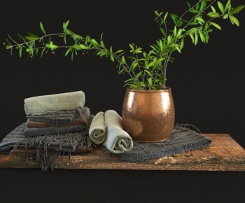 Modern Potted Green Plant-ID:448205953