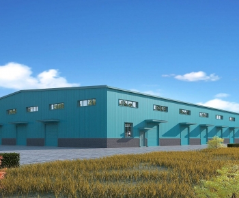 Modern Industrial Building-ID:576949124