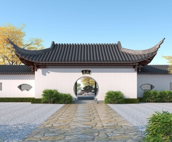 Chinese Style Landscape Wall-ID:341511014