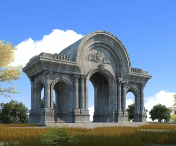 European Style Decorated Archway-ID:444432973
