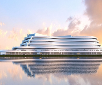 Modern Appearance Of Commercial Building-ID:396415006