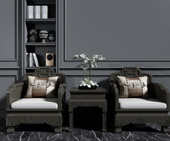 New Chinese Style Lounge Chair-ID:844516043