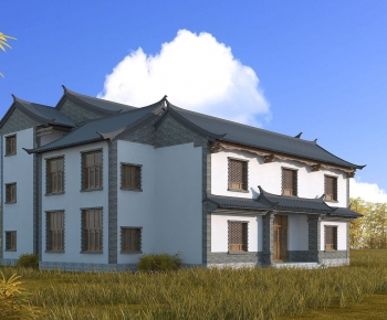 Chinese Style Villa Appearance-ID:182540897