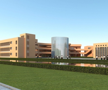 Modern School Building-ID:681446082