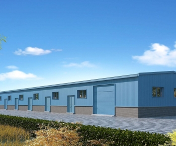 Modern Industrial Building-ID:697130927