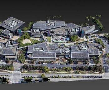 Modern Architectural Bird's-eye View Planning-ID:340621952