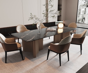 Modern Dining Table And Chairs-ID:391462099