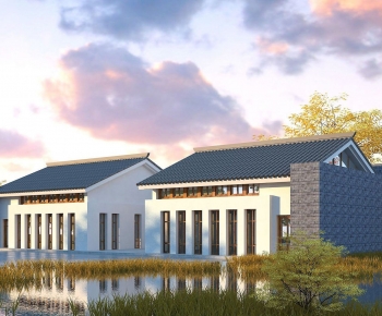 Chinese Style Appearance Of Commercial Building-ID:870327955