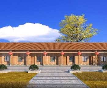 Chinese Style Appearance Of Commercial Building-ID:310859716