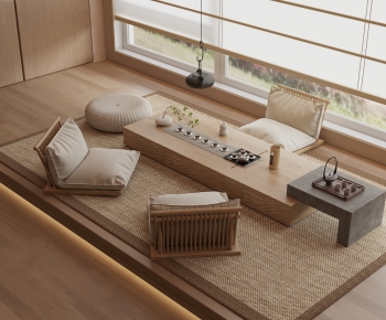 Japanese Style Tea Tables And Chairs-ID:172719962