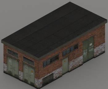 Modern Industrial Building-ID:738218079