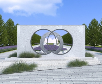 New Chinese Style Landscape Wall-ID:852869035