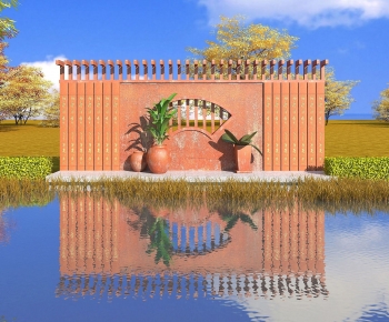 New Chinese Style Landscape Wall-ID:642710922