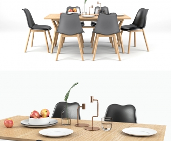 Modern Dining Table And Chairs-ID:390439992
