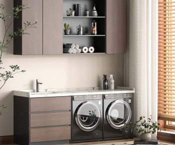 Modern Laundry Cabinet-ID:780999779