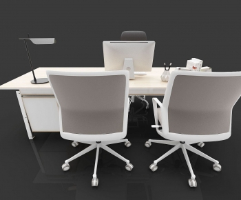 Modern Office Desk And Chair-ID:635984902