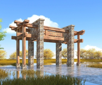 New Chinese Style Decorated Archway-ID:578954942