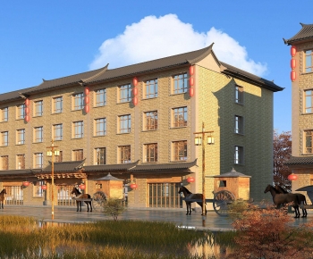 New Chinese Style Commercial Street-ID:232939771