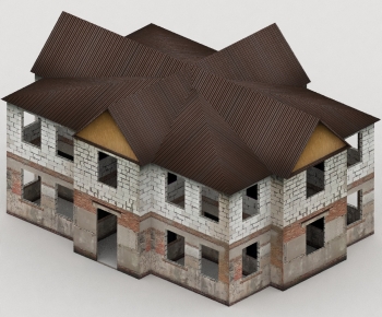 Simple European Style Detached Villa-ID:391098983