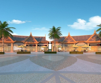 Southeast Asian Style Commercial Street-ID:813297034