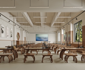 New Chinese Style School Classrooms-ID:629957917