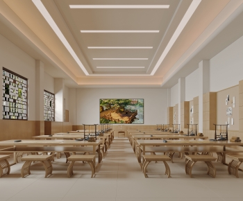 New Chinese Style School Classrooms-ID:340106016