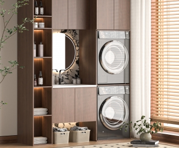 Modern Laundry Cabinet-ID:526777034