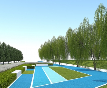 Modern Park Landscape-ID:991764076