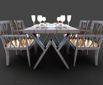 Chinese Style Dining Table And Chairs-ID:668909514