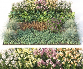 Modern Flowers And Grass-ID:350330119