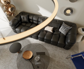 Modern Three-seat Sofa-ID:424679997