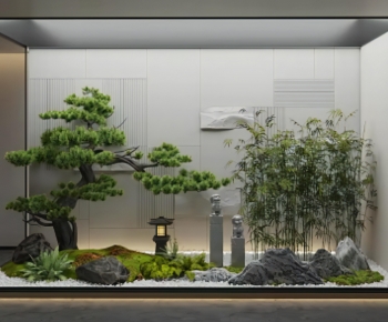 New Chinese Style Plant Landscaping-ID:355088007