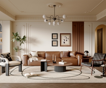 French Style A Living Room-ID:989384892