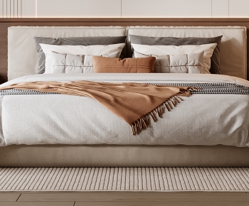 Modern Double Bed-ID:652859268