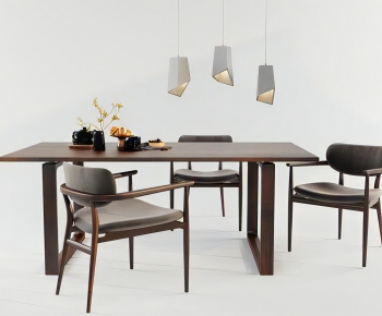 Nordic Style Dining Table And Chairs-ID:971162082