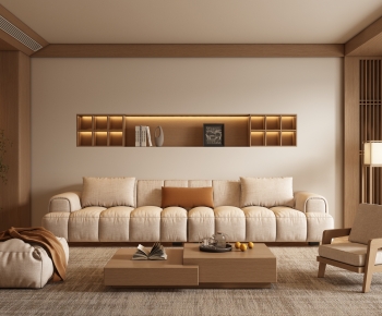 New Chinese Style A Living Room-ID:572447069