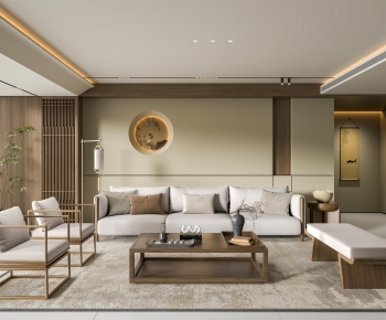 New Chinese Style A Living Room-ID:325603012