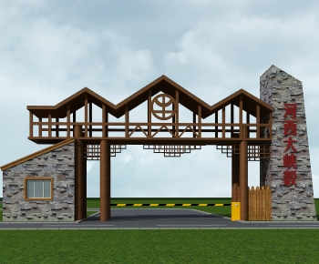 New Chinese Style Gate-ID:193773987