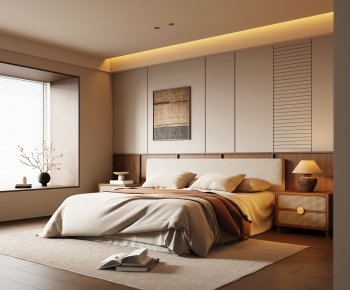 Wabi-sabi Style Bedroom-ID:929609061