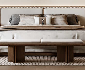 New Chinese Style Double Bed-ID:539479393