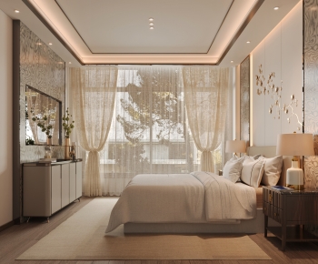 New Chinese Style Bedroom-ID:873017071