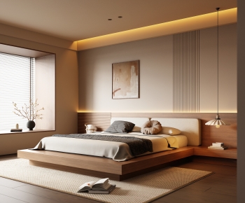 Wabi-sabi Style Bedroom-ID:107275013