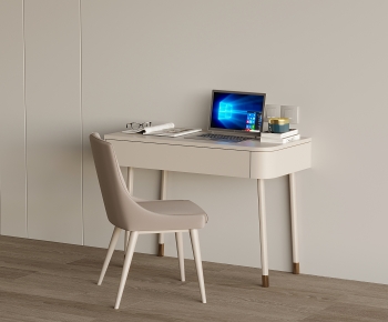 Modern Computer Desk And Chair-ID:750222925