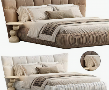 Modern Double Bed-ID:686650332