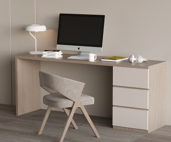 Nordic Style Computer Desk And Chair-ID:270402918