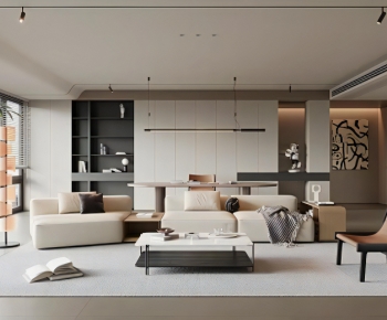 Modern A Living Room-ID:991604097