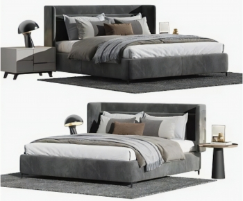 Modern Double Bed-ID:659881112