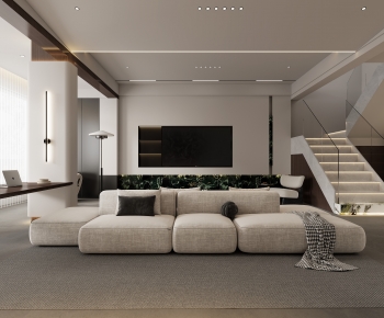 Modern A Living Room-ID:777386905