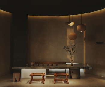 Wabi-sabi Style Tea House-ID:900521049